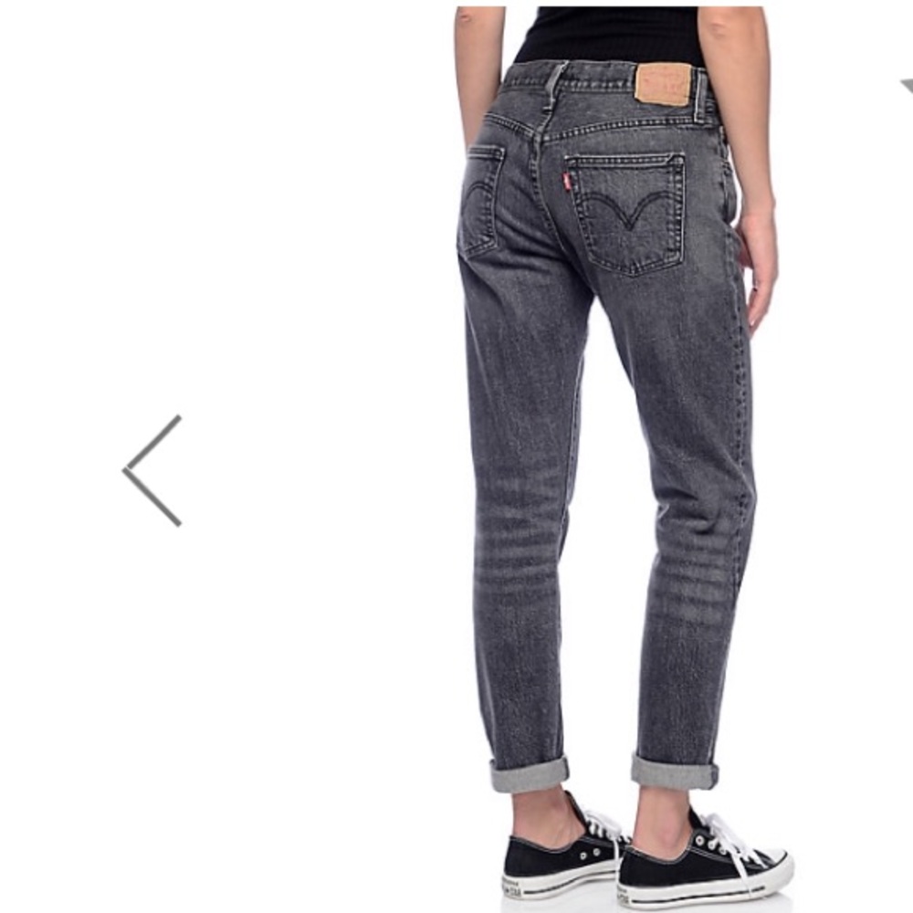Levi's 501CT Washed Black Coast Mid Jeans